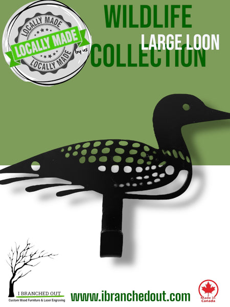 Locally Made Us Wildlife Hooks - Loon