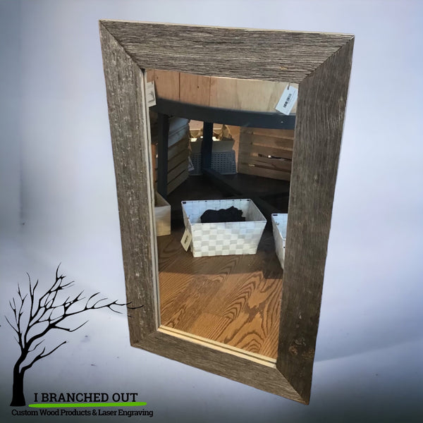 Rustic Barn Board Mirror