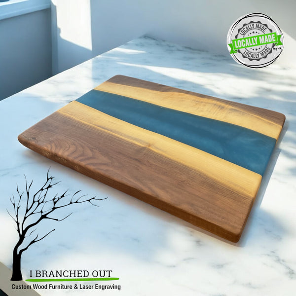 River of Blue Epoxy Board