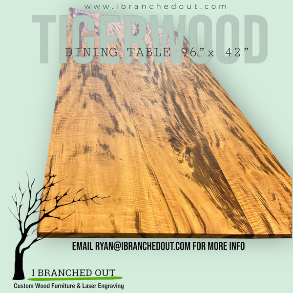 Tremendous Tigerwood Dining Table - 8’