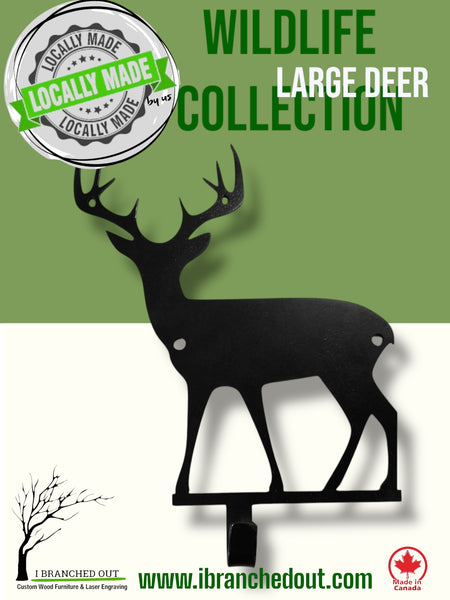 Locally Made Us Wildlife Hooks - Deer