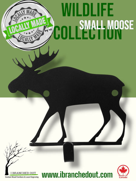 Locally Made Us Wildlife Hooks - Moose