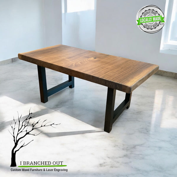 Striations of Walnut Coffee Table