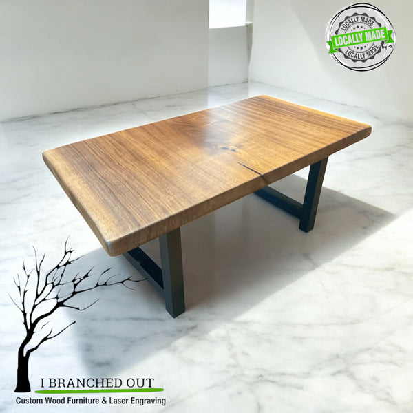 Striations of Walnut Coffee Table