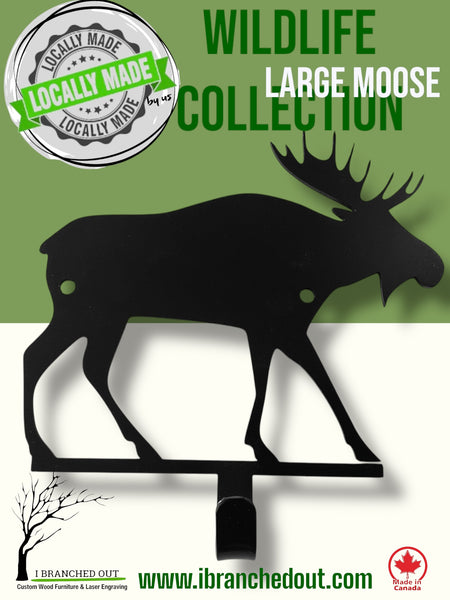 Locally Made Us Wildlife Hooks - Moose
