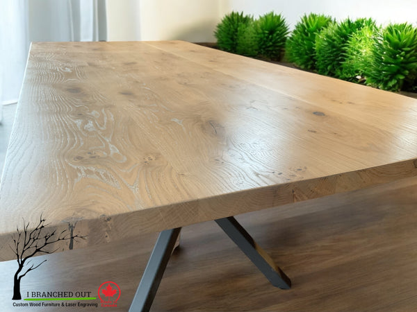 Oak Elegance Dining Table