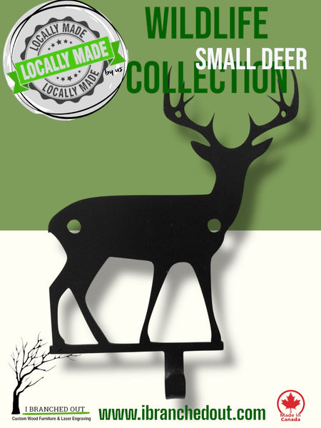 Locally Made Us Wildlife Hooks - Deer