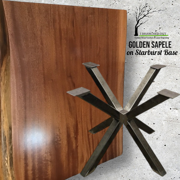 Golden Sapele Dining Table