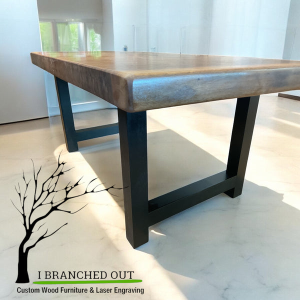 Striations of Walnut Coffee Table