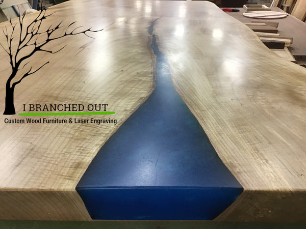 River of Blue Maple Coffee Table