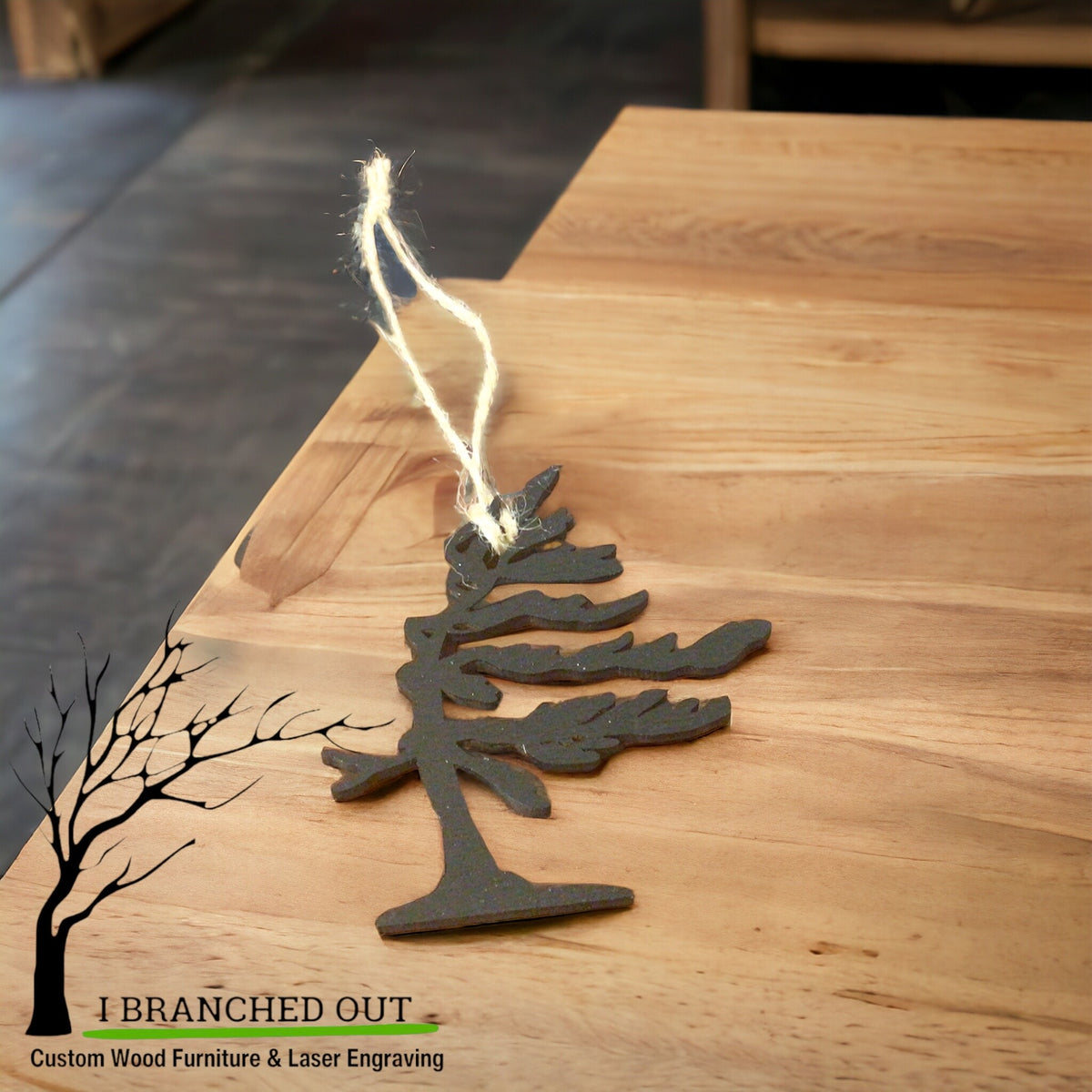 Windswept Pine Tree Ornament – IBranchedOut