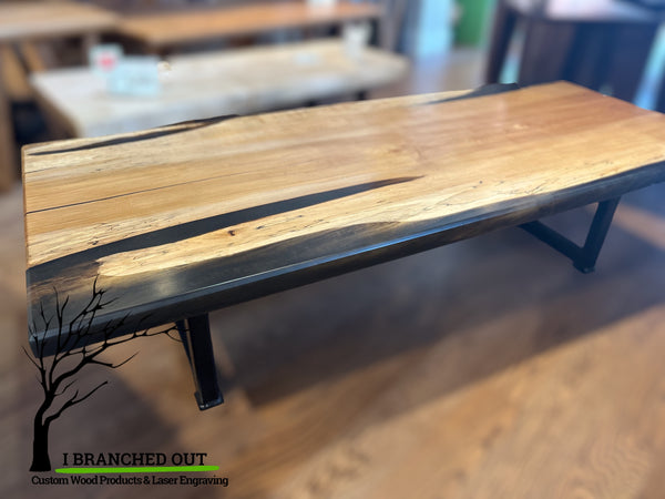 Full of Flavour Maple Coffee Tabe with Rootbeer Epoxy