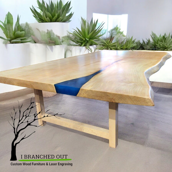 River of Blue Maple Coffee Table