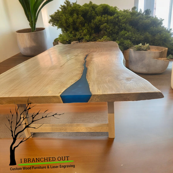 River of Blue Maple Coffee Table