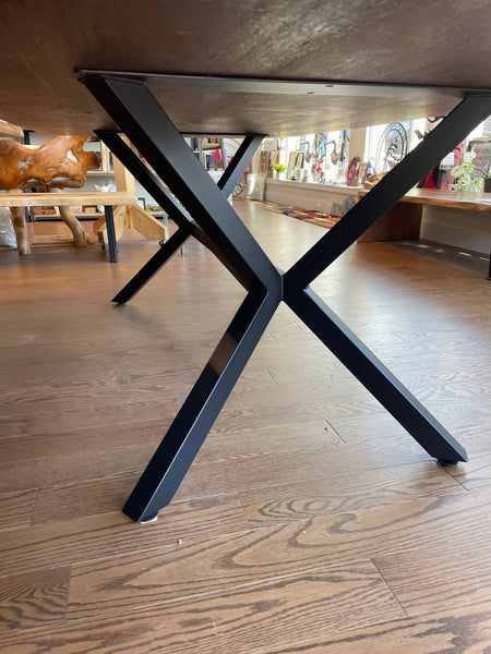 Shimmering Curly Maple Dining Table - 6.5’