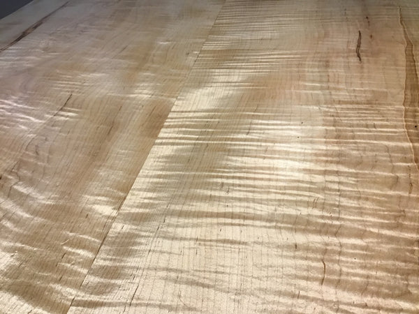 Shimmering Curly Maple Dining Table - 6.5’