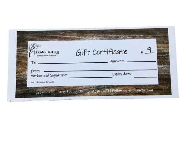 Gift Certificate