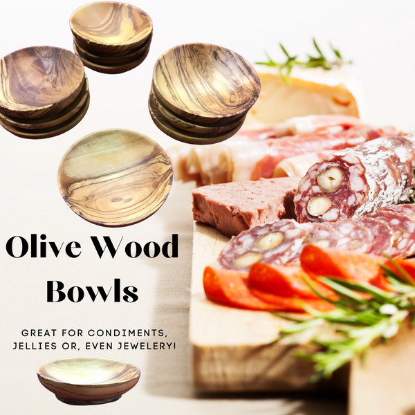 Olive Wood Bowls - condiment