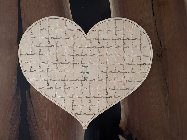 Wedding Keepsake Heart - “Guestbook”