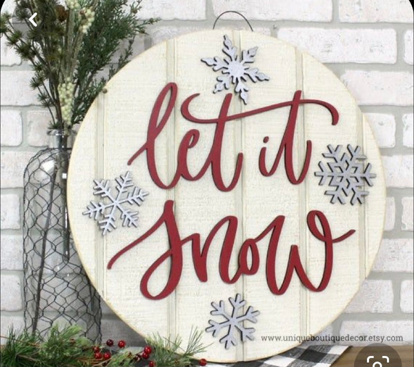 DO-IT-YOURSELF Sign Kit - LET IT SNOW
