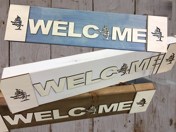 Welcome Sign - Windswept Pines