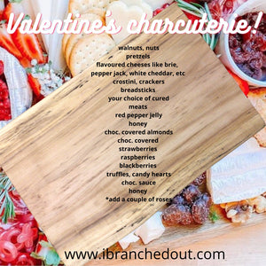 A twist on the traditional! A Valentine’s Day Charcuterie Board!