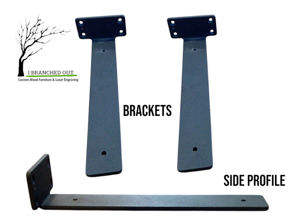 Wavy Walnut Floating Shelf - Live Edge