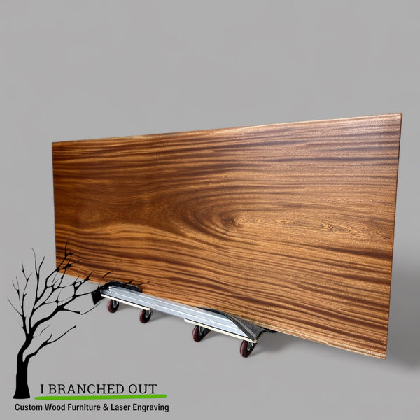 Stripes of Sapele High Top Bar Package - 8’, includes 6 stools