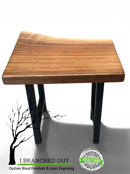 Winding Walnut Side Table