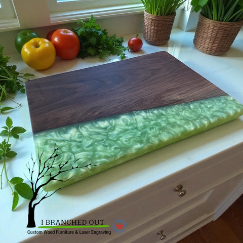 Seafoam Swirl Epoxy Board