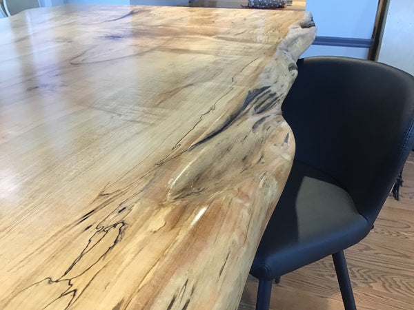 Spectacular Spalted Maple Bar with Stools