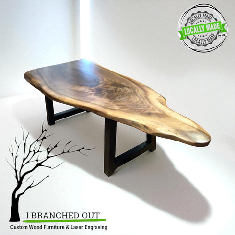 Pointed Walnut Coffee Table