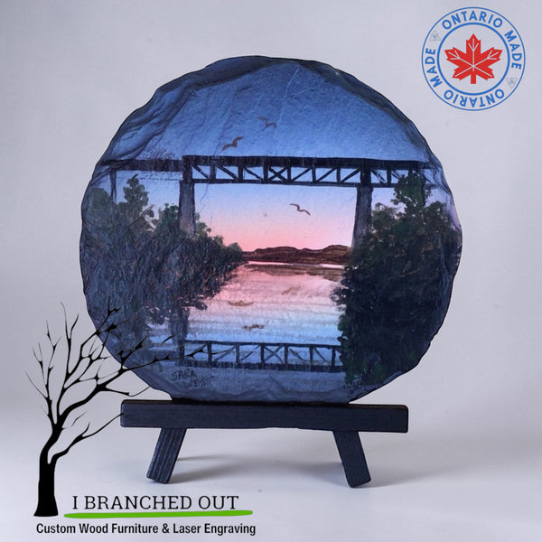 Trestle Bridge on stone