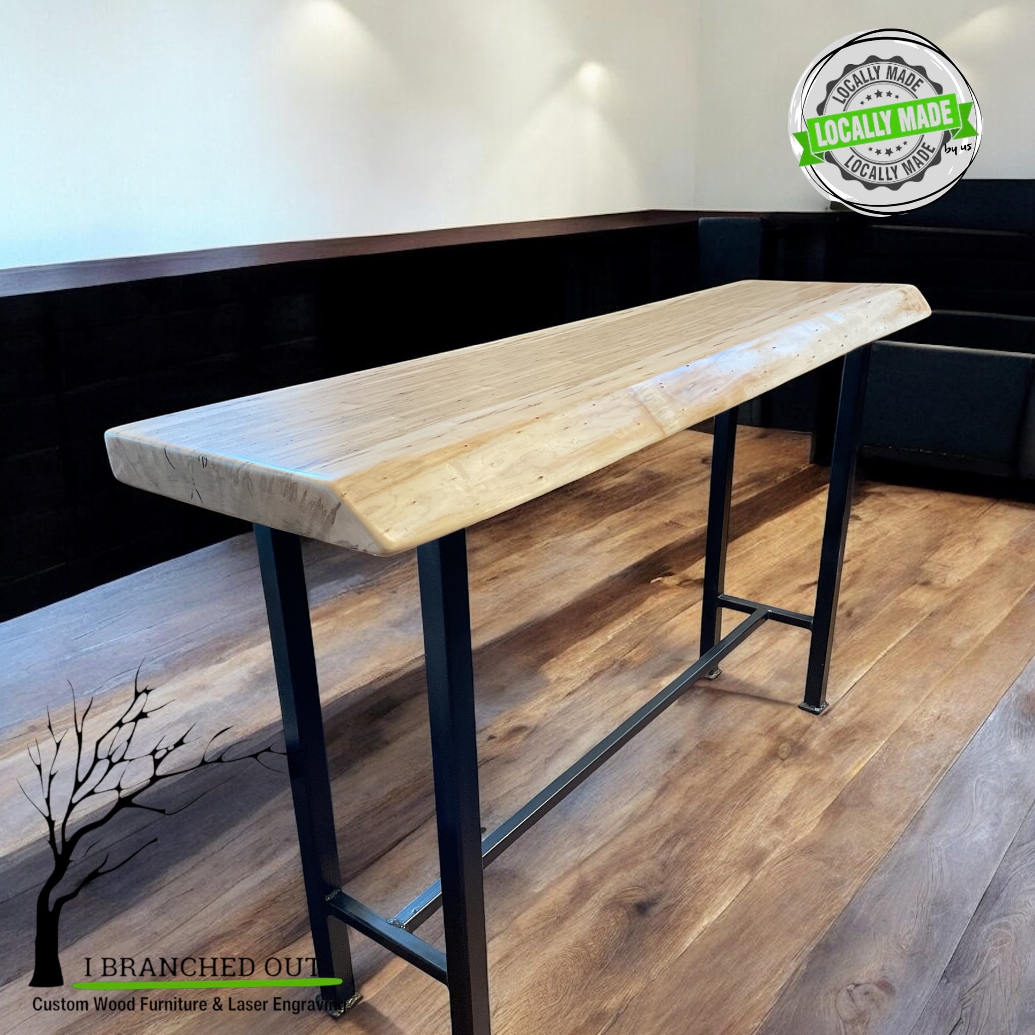 Maple Bliss Console Table - Live Edge