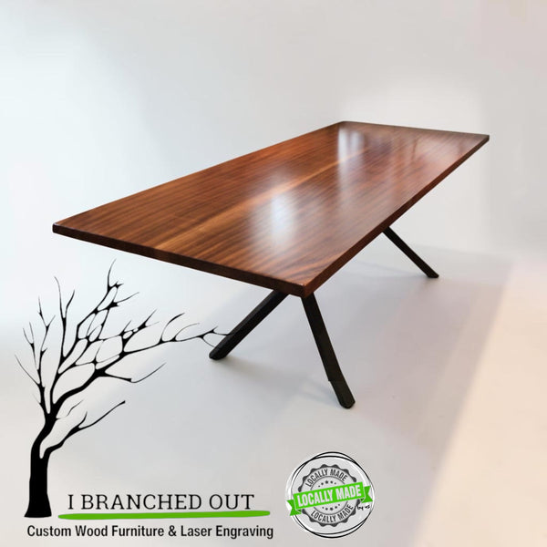 Iridescent Sapele Dining Table - 9.4’L