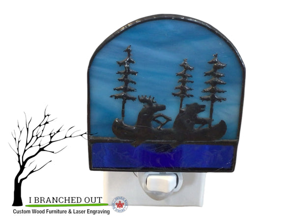 “You, Me & Canoe” - Stained Glass Night Light (Copy)