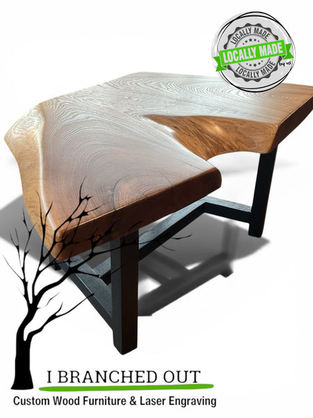 Dressed Up Elm Side Table
