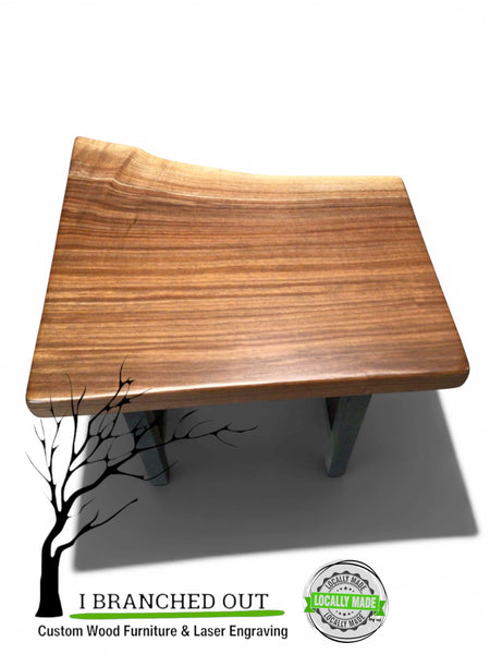 Winding Walnut Side Table