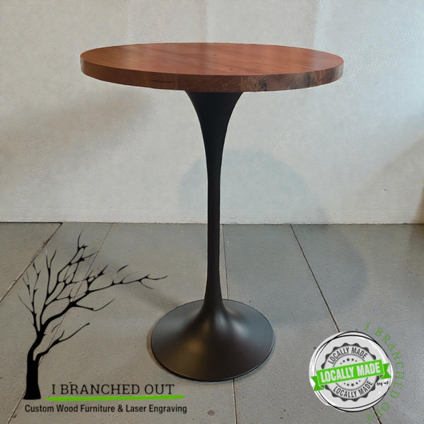 Exceptional Elm Hight Top Table - 31.5” diameter