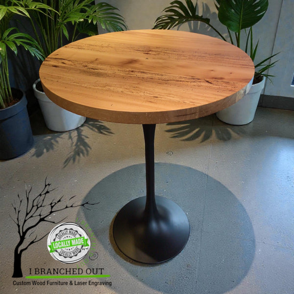 Exceptional Elm Hight Top Table - 31.5” diameter