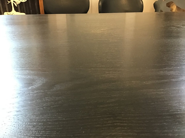 Black Beauty - Red Oak Dining Table - 7.6’L