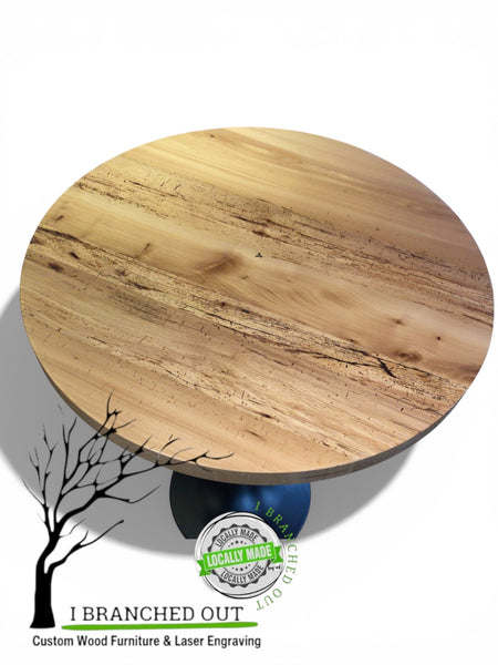 Exceptional Elm Hight Top Table - 31.5” diameter