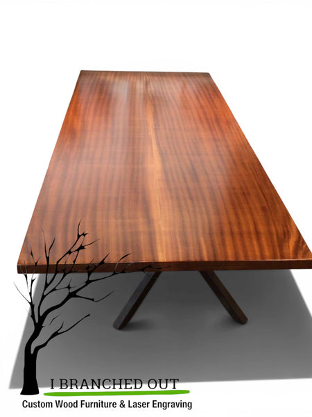 Iridescent Sapele Dining Table - 9.4’L