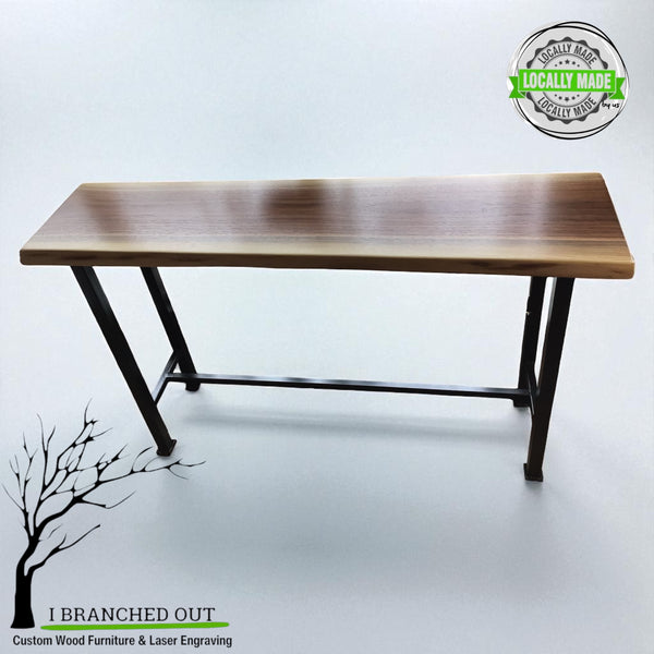 Walnut Grove Console Table - Live Edge