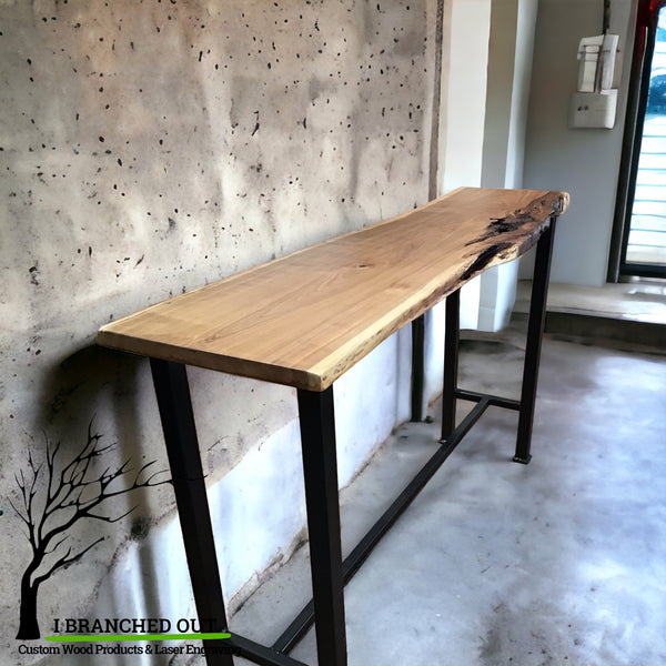 Rustic Cherry Console Table