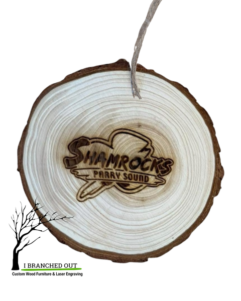 IBO - Round Ornament - Shamrock Ornament  - Personalized - 4”