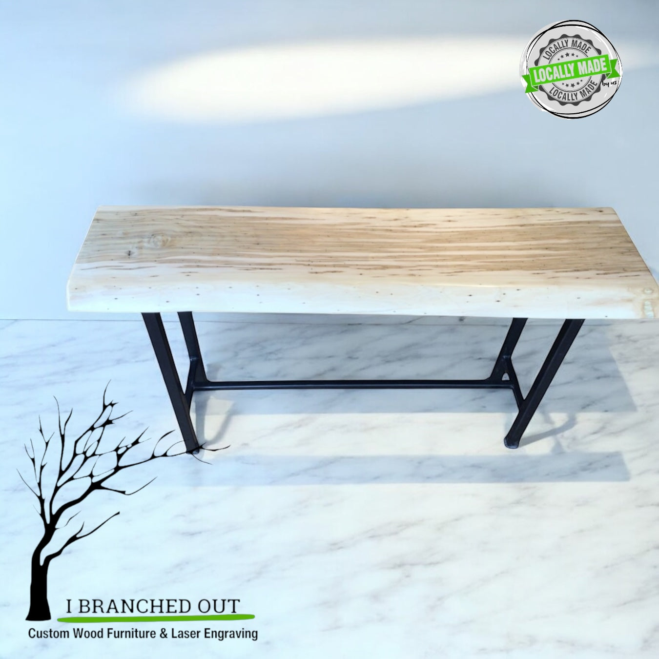 Maple Bliss 2.0 Console Table - Live Edge