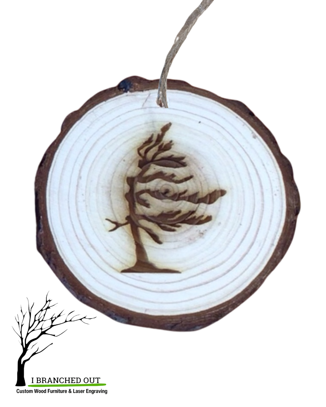 IBO - Round Ornament - Windswept Pine - 4”