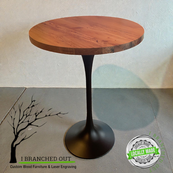 Exceptional Elm Hight Top Table - 31.5” diameter