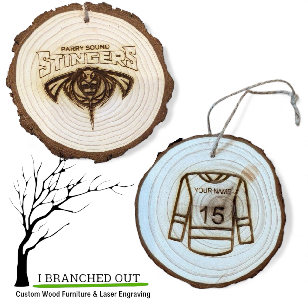 IBO - Round Ornament - Stingers Ornament  - Personalized - 4”